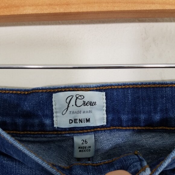 J. Crew Stretch Jeans Shorts Blue Size 26 - Picture 2 of 4